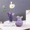 Vases Glass Pomegranate Vase Internet Celebrity Ins Style European Entry Lux Goodlooking Living Room Glass Vase Decorative Ornament x0630