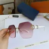 50% OFF Wholesale of sunglasses New Fashionable for Women Tiktok Live TV Glasses Cut Edge Anti UV Personalized Frameless Sunglasses