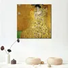 Pinturas Famoso Gustav Klimt Pintura A Óleo Retrato de Adele Bloch Bauer I Arte Da Lona Artesanal Arte Romântica Decoração De Parede