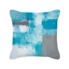 Kussen/Decoratief 45x45cm Moderne Abstracte Kunst Blauw Groen Geel Gooi Hoes Woonkamer Sofa Kantoor Auto Lumbale Kussenhoes Woondecoratie R230630