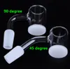 Smoking Accessories 25mm OD 4mm Bottom Flat Top 10mm 14mm 18mm Quartz Banger Domeless Nail For Glass Bongs Dab Rigs