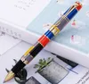 Ballpoint Pens Hero 767 Metal Rollerball Pen with Refill Beautiful Colored Ink Medium 07mm Golden Clip for Business Office 230630