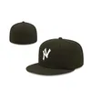 Tous les chapeaux ajustés de concepteur de luxe d'équipe Baseball Snapbacks Fit Flat Hat Broderie Capes de basket-ball réglables