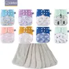 Cloth Diapers Elinfant Matching waterproof baby pcoket diapers 8 pcs gray mesh cloth diapers and 8pcs microfiber inserts 230629