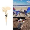 Camp Furniture Wine Table Outdoor Wood Glass Portable Foldable Picnic Can Opener Desk For Beach Beige