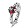 Bague pour femme en argent sterling 925 scintillante CZ infini papillon coccinelle fleur chat bague adaptée à l'original Pandora, un cadeau spécial pour les femmes