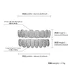 Эксклюзивная настройка, муассанитовые грили для зубов, ледяной хмель, серебро 925 пробы, декоративные брекеты, настоящие бриллиантовые блестящие зубные грили для мужчин