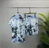 Mens Flower Tiger Print Shirts Casual Button Down Short Sleeve Hawaiian Shirt Suits Summer Beach Designer Dress Shirts M-3XL QW21
