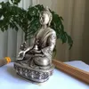 Gardiner China Sier Buddhism Fine Dragon Po Sang Buddha Lotus Seat Sculpture Medicine Buddha Statue