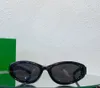 Gafas de sol envolventes ovaladas Lente verde / negro Mujeres Hombres Sunnies vintage Gafas de sol Gafas de sol de diseñador Occhiali da sole Gafas de protección UV400