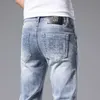 Jeans pour hommes designer printemps/été édition coréenne pieds rétro brodés coupe ajustée pantalon de marque haut de gamme international YM8P