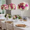 Vases Wedding glass vase thickened Vshaped goblet table flower Road lead vase hotel home decoration Vshaped vase x0630