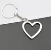 Metal Heart Shaped Keychains Car Keychains Metal Keyrings Novely Zinc Eloy Lovers Festive Party Favors Ornament C123