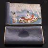 Tovagliolo da tavola Strofinaccio spesso dipinto cinese Tappetini super assorbenti Tappetino in velluto di pelle di daino composito Accessori di fascia alta