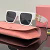 mui mui zonnebril Dames grote vierkante zonnebril Euro American Trend Klassieke zonnebril Geschikt voor alle gezichtsvormen Brillen Designer Shades 173