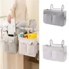 Sacs de rangement Organisateur de chevet Support de lit en coton Poches Sac de bureau Canapé TV Télécommande Caddy suspendu