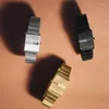 Montres-bracelets Bredan Montre unisexe Pulse personnalisé carré pour hommes mode minimaliste affichage numérique quartz