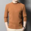 Maglioni da uomo Uomo Lana di pecora Autunno Inverno Caldo maglione Manica lunga Puro cashmere Maglieria Pullover