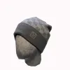 Honesty shop Bonnet de créateur bonnet de luxe tempérament bonnet tricoté polyvalent chapeau design chaud cadeau de noël