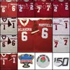 College Football Jersey 6 Baker Mayfield 28 Adrian Peterson 44 Brian Bosworth 1 Kyler Murray Red Football Jerseys Mens