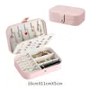 Jewelry Pouches PU Leather Portable Travel Storage Box Organizer Packaging Case Earring Ring Necklace Jewellery Durable