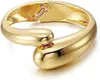 Золотые браслеты для женщин, роскошные 18-каратные позолоченные массивные кованые браслеты на запястье неправильной формы, дизайнерские украшения