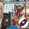 Colliers pour chiens, étiquette d'air réfléchissante pour Airtags, réglable, Durable, robuste, rouge