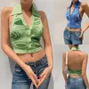 Camisoles دبابات بلوزة المرأة الأزياء غير الرسمية بلا أكمام مطبوعة حبال أعلى رجال سترة الصوف كارديجان