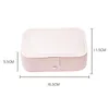 Jewelry Pouches PU Leather Portable Travel Storage Box Organizer Packaging Case Earring Ring Necklace Jewellery Durable