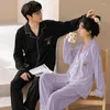Vêtements de nuit pour hommes marque automne coton Pyjamas dessin animé Couples pyjama ensembles décontracté salon costumes femmes Pyjamas grande taille 3XL Pijama
