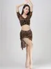 Toneelkleding Bloemen Buikdans Prestaties Kleding Volwassen Kostuum Jazz Trekkoord Sari Pak Latijnse Kleding Ruche Flamenco Rok Arabische Vrouw