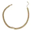 Hip hop miami curb cubana letra b gargantilha colares colar geométrico quadrado pingente colares para mulheres jóias241o