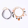 Strand Retro Exaggerated Thick Chain Bracelet Ghost Pumpkin Spider Halloween Party Fashion Jewelry Girl's Cool Bracelets Gift