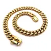 Collare per cani piccolo medio grande Collare per cani in acciaio inossidabile da 14 mm Collana con catena P Catena in oro per Bulldog francese Pitbull 210729260z