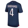 MBAPPE soccer jersey DEMBELE HERNANDES KOLO MUANI HAKIMI G.RAMOS ZAIRE-EMERY KIMPEMBE 23 24 Maillots football shirt 2023 2024 men kids kit sets fourth 4th psgs 55