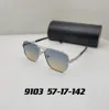occhiali da sole uomo e donna protezione UV esterna occhiali da sole 9103 occhiali in metallo con montatura quadrata nuovo stile UV400