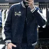 Vestes pour hommes Top qualité européenne haut de gamme brodé cocotier veste ample tendance tendance 2023 automne baseball