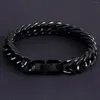 Link Bracelets Stainless Steel Bracelet - Double Woven Four-sided Grinding Chain Simple Men's