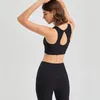 Aktywne zestawy Kobiety Kompresja miękka szybka sucha komfort otwarty tylne joga noszenie stały kolor na zewnątrz rowerowy zestaw ćwiczeń