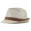 Berretti Moda Fedora in paglia Cappello jazz con top cavo Cappelli a bombetta primavera estate Berretto Versione classica Spiaggia casual per uomo Donna