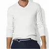 Pulls pour hommes Automne Hommes Coton Petit Pull Pull à manches longues Pull tricoté col en V et col rond