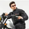 Kurtki męskie wodoodporne motocyklowe kurtkę odporną na zużycie motocross odzież przeciw przeciwnienawiść do motocykla Sprzęt ochrony ciepłych mężczyzn kurtka wyścigowa 230928