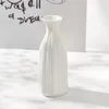 Vases Nordique Unique Céramique Blanc Vase À Fleurs Sèches Décor À La Maison Café Salon Arrangement Conteneur Décoration Accessoires