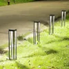 Lampe de pelouse extérieure Led carrée acrylique moderne en aluminium paysage sol basse colonne jardin