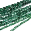 Pendant Necklaces 40/50/65/90Pcs/Bag High Quality 4/6/8/10mm Approx 38cm Grenn Jade Natural Stone Beads For Necklace Bracelet DIY Jewelry