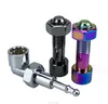 Fumer nouveau petit tuyau vente chaude Portable détachable vis ensemble de tuyaux en métal