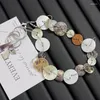 Halsband Licht Luxus Nische Vintage Knopf Perlen Halskette 2023 Einfache Senior Sense Natürliche Shell Schlüsselbein Kette Weibliche
