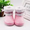 Primi camminatori Neonate nate Neonate Cashmere Peluche Stivali invernali Fasciatura Scarpe calde Zapatos Fille Zapatillas Chaussure