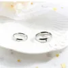 Bague en acier inoxydable micro-diamant de 10 ans, bague de couple en titane, lisse, simple, diamant unique, 218y