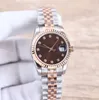 Ladies Bekijk volledig automatische mechanische horloges 31 mm 28 mm roestvrijstalen riem diamant polshorloge waterdicht ontwerp Montre de Luxe polshorloges geschenk